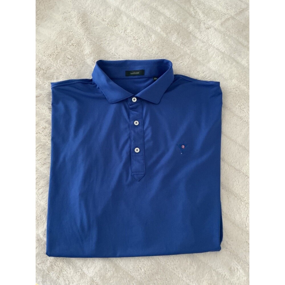 Turtleson Ocean Reef Club Key Largo Performance Golf Polo XL Blue